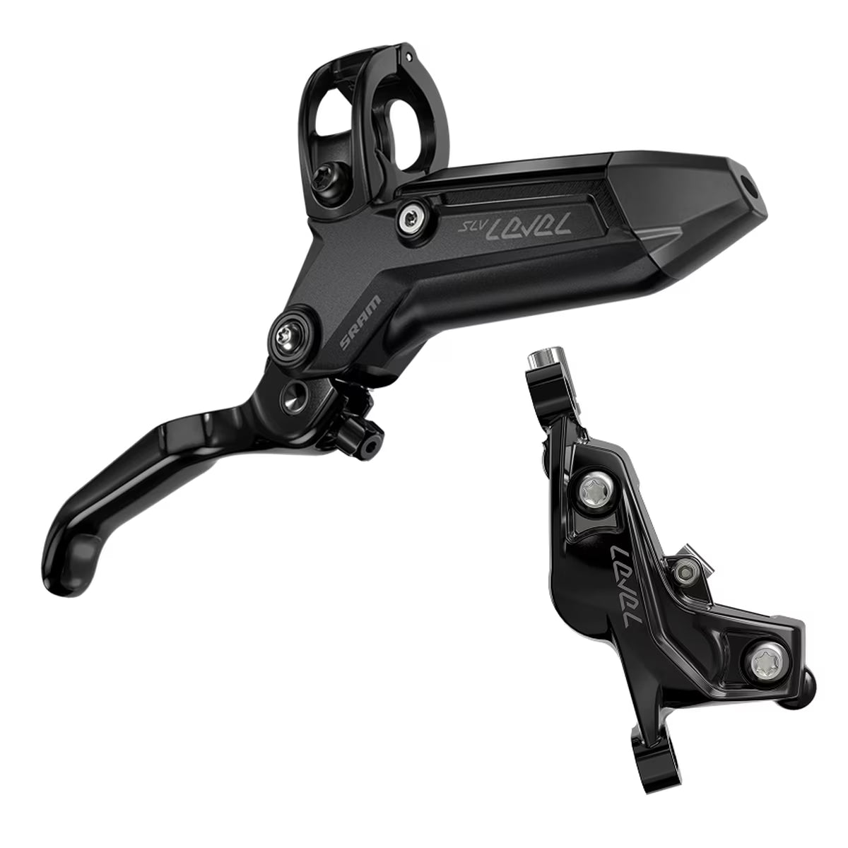 SRAM Level Silver Stealth Scheibenbremse hinten | 4-Kolben | 2000 mm Leitung | Postmount