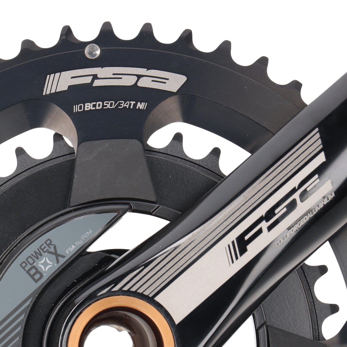 FSA PowerBox Powermeter Kurbel 170 mm | 50/34 Zähne | BB386EVO | 110 BCD | 11-fach