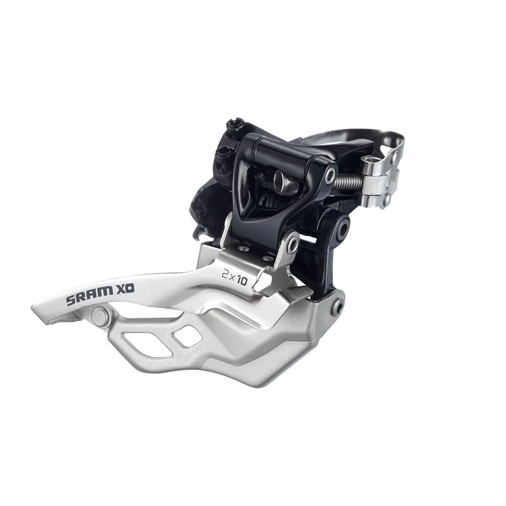 SRAM X0 Umwerfer 2x10-fach | High Clamp 31,8 mm | Top Pull | schwarz