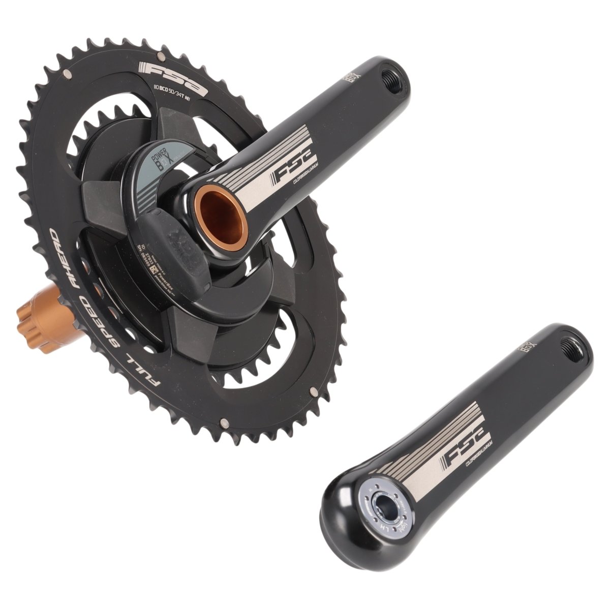FSA PowerBox Powermeter Kurbel 172,5 mm | 50/34 Zähne | BB386EVO | 110 BCD | 11-fach - RAAAD.de