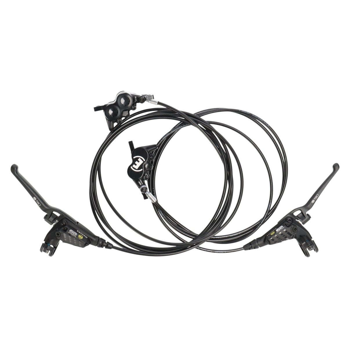 Magura CMe5 Scheibenbremsen Set | 4-Finger Aluminium Bremshebel mit Kugelkopf | 4-Kolben | ohne Befestigungsschrauben - RAAAD.de
