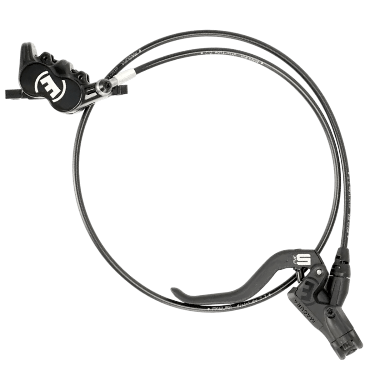 Magura MT5 Scheibenbremse Vorderrad | 4-Kolben | 900 mm Leitung | inkl. QM42 Adapter für 203 mm - RAAAD.de