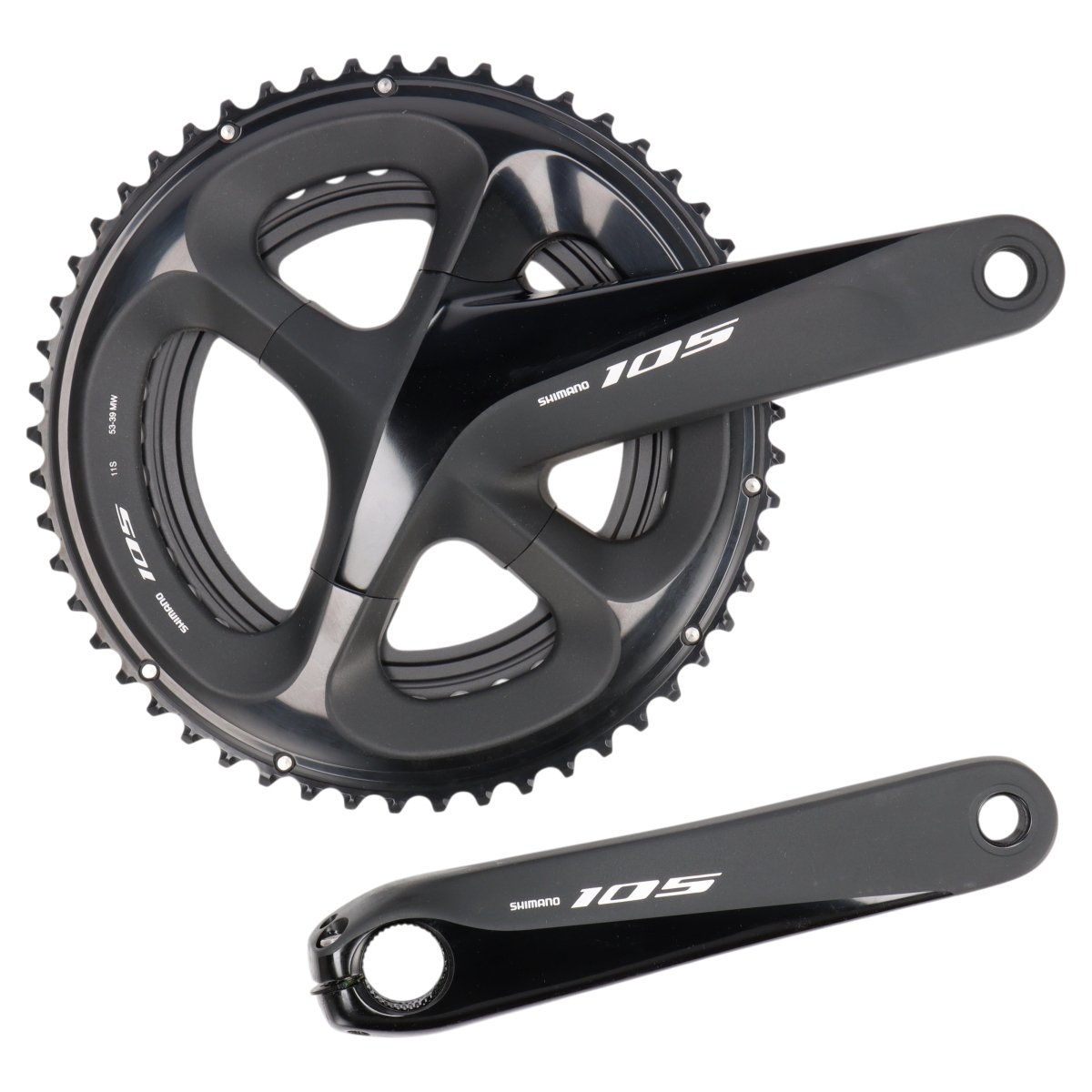 Shimano 105 FC-R7000 Kurbel | 172,5 mm | 53/39 Zähne | 2x11-fach | Rennrad - RAAAD.de