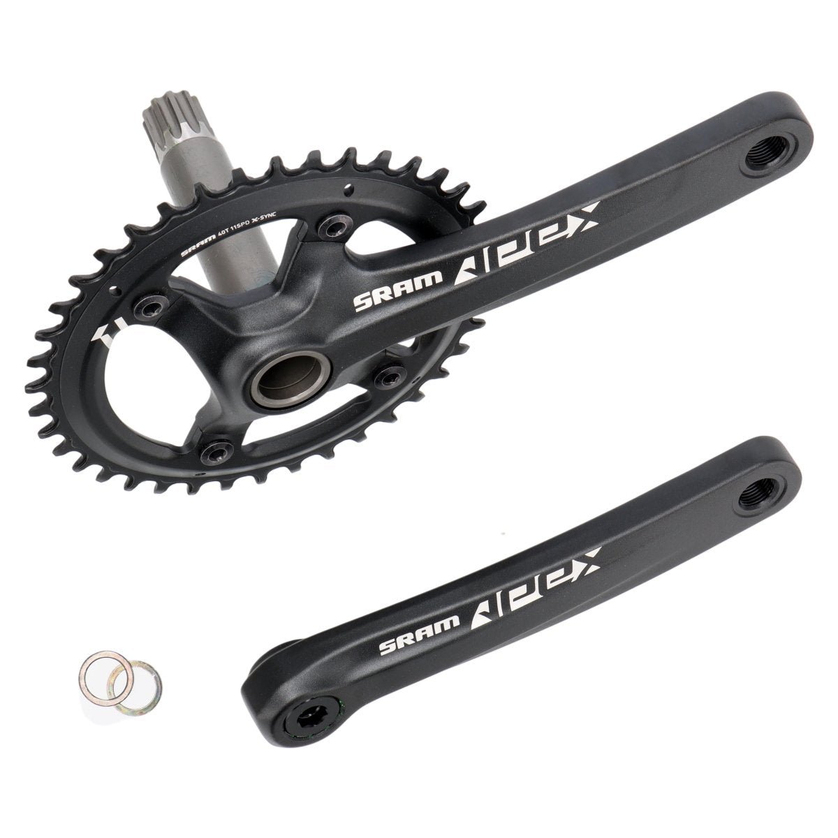 SRAM Apex 1 Kurbelgarnitur | 172,5 mm | 40 Zähne | GXP | 1x10-/11-fach | Rennrad, Gravel - RAAAD.de