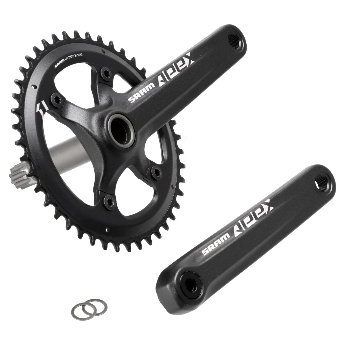 SRAM Apex 1 Kurbelgarnitur | 175 mm | 44 Zähne | GXP | 1x11-fach | Rennrad, Gravel - RAAAD.de