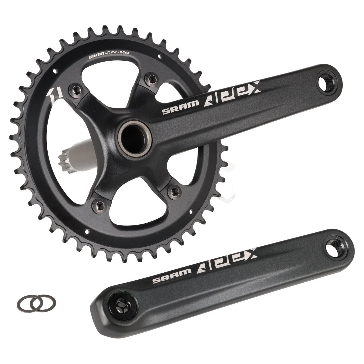 SRAM Apex 1 Kurbelgarnitur | 175 mm | 44 Zähne | GXP | 1x11-fach | Rennrad, Gravel - RAAAD.de