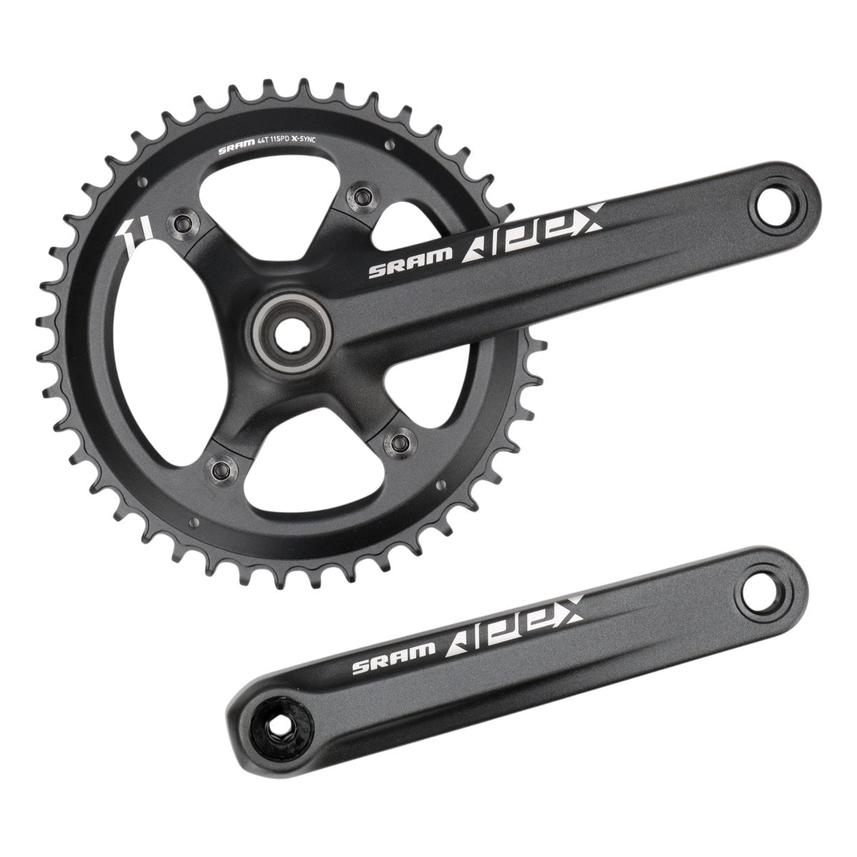 SRAM Apex 1 Kurbelgarnitur | 175 mm | 44 Zähne | GXP | 1x11-fach | Rennrad, Gravel - RAAAD.de