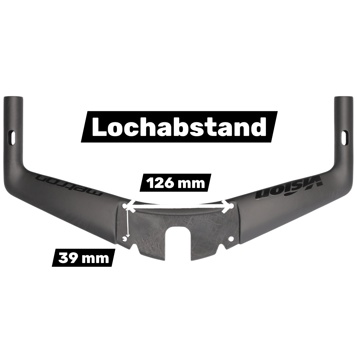 Vision TFA Carbon Base Bar 400 mm | Aerobar Lenker Snakebite - RAAAD.de